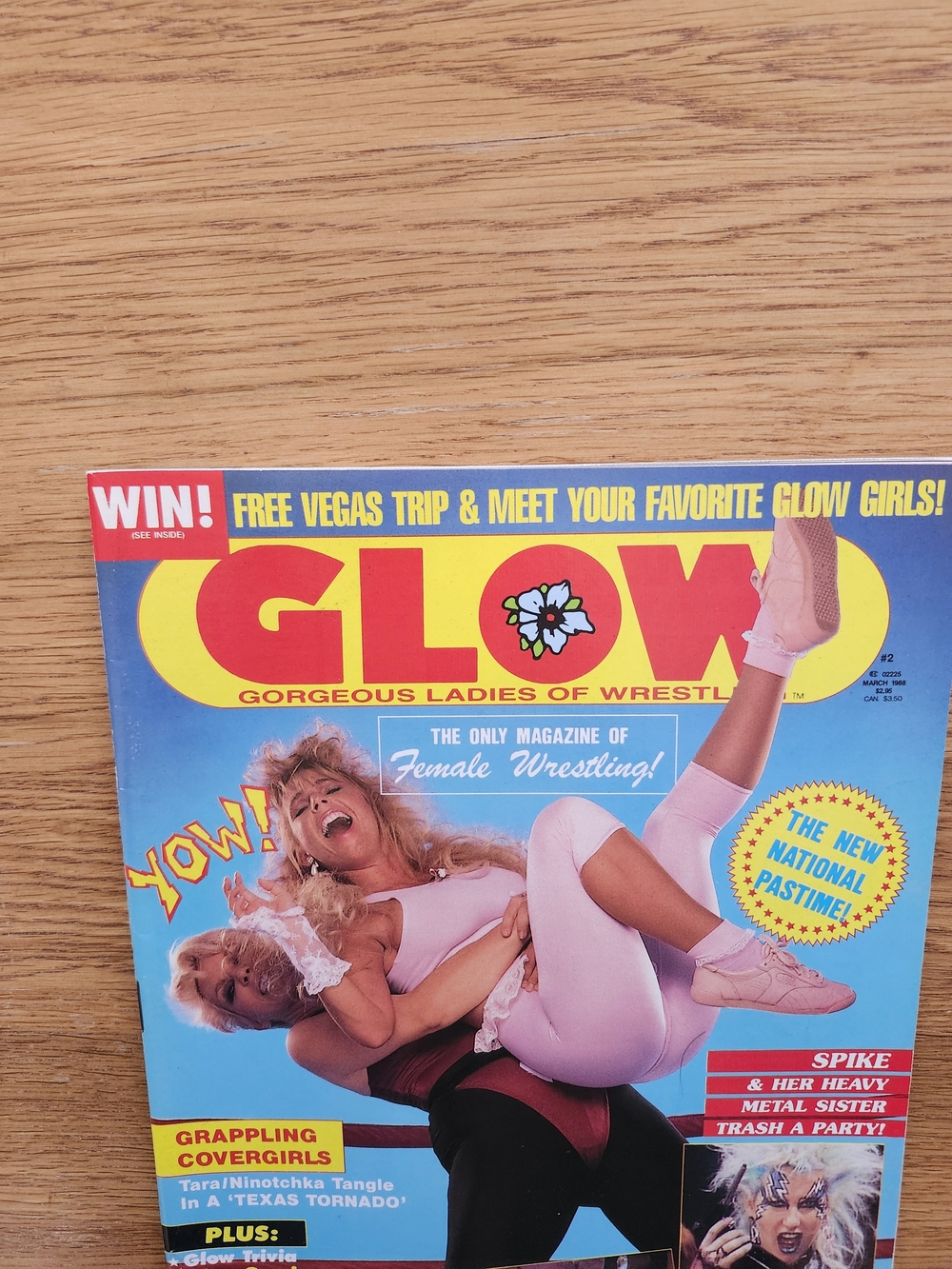GLOW 1988 Women Of Wrestlimg Magazine Cover - Featuring Tara Southern Belle - Picture 5 of 9
